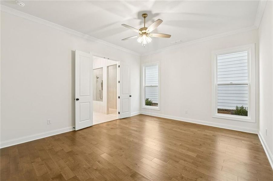 Spacious, unfurnished interior of a new home in Promenade at Sawnee Village, Cumming (Image 27).