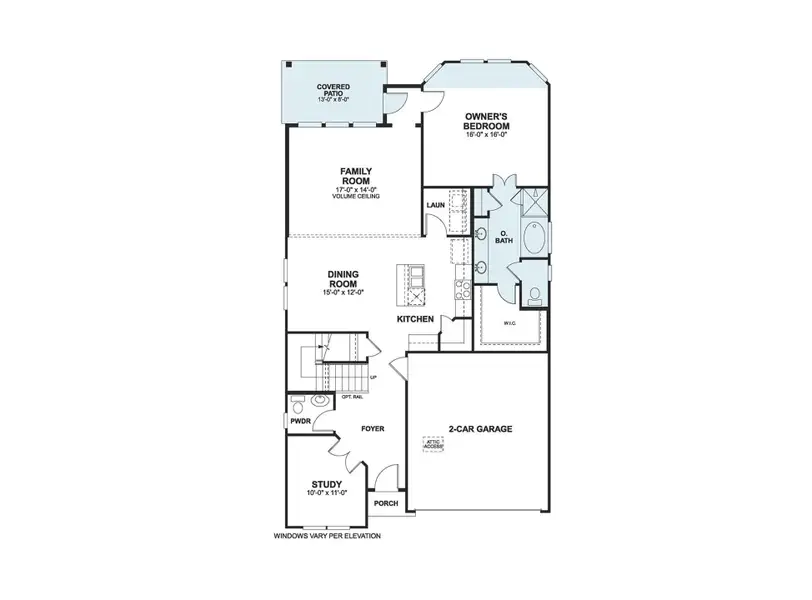 2D floor plan layout of this home in Estancia West, Manchaca, TX (Image 4).
