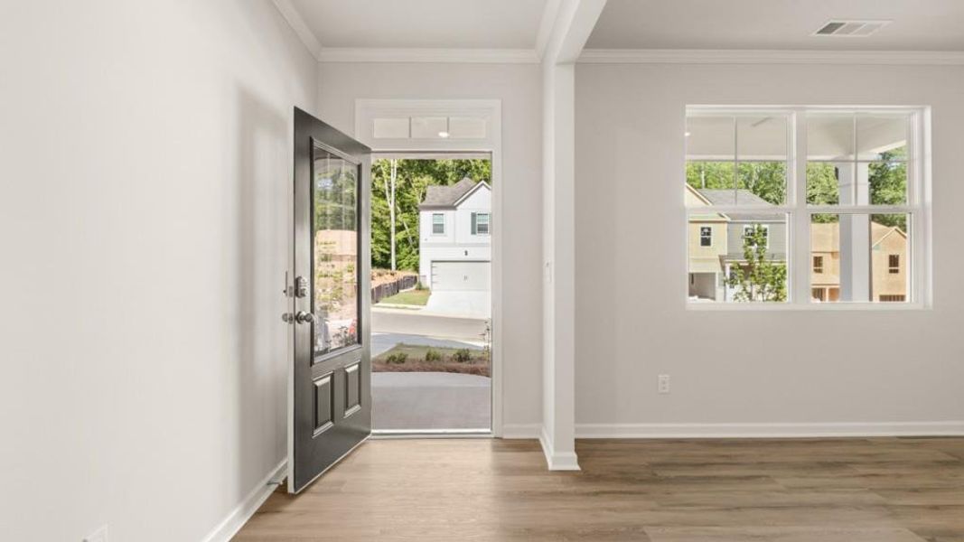 Spacious, unfurnished interior of a new home in Creekview, Atlanta (Image 35). Spacious, unfurnished interior of a new home in Creekview, Atlanta (Image 35).