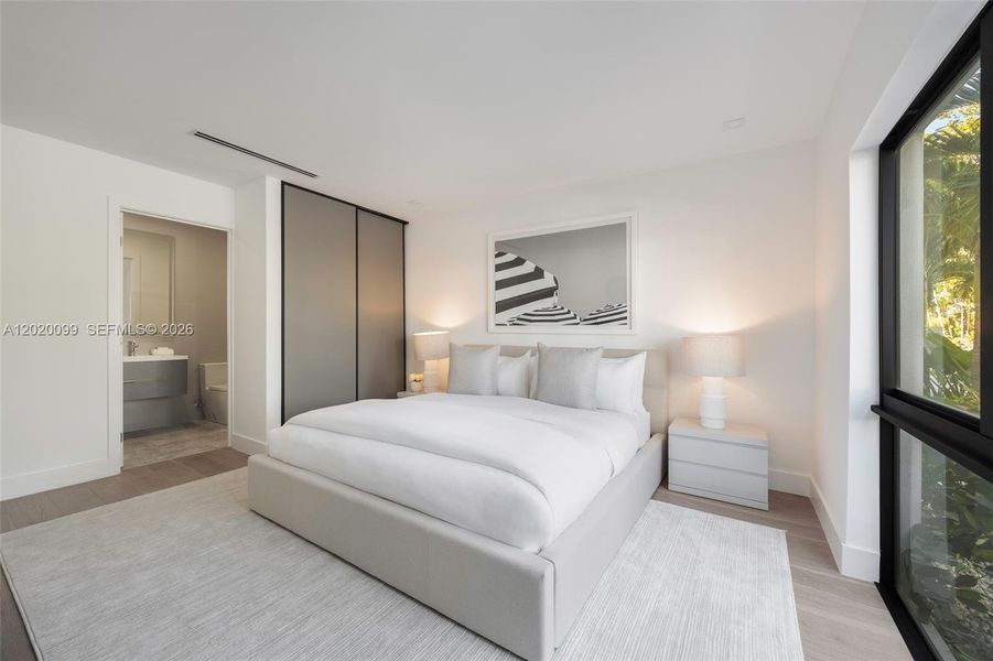 Furnished interior view inside a new home in , Key Biscayne (Image 16).