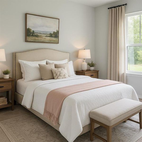 Furnished interior view inside a new home in , Commerce (Image 5).