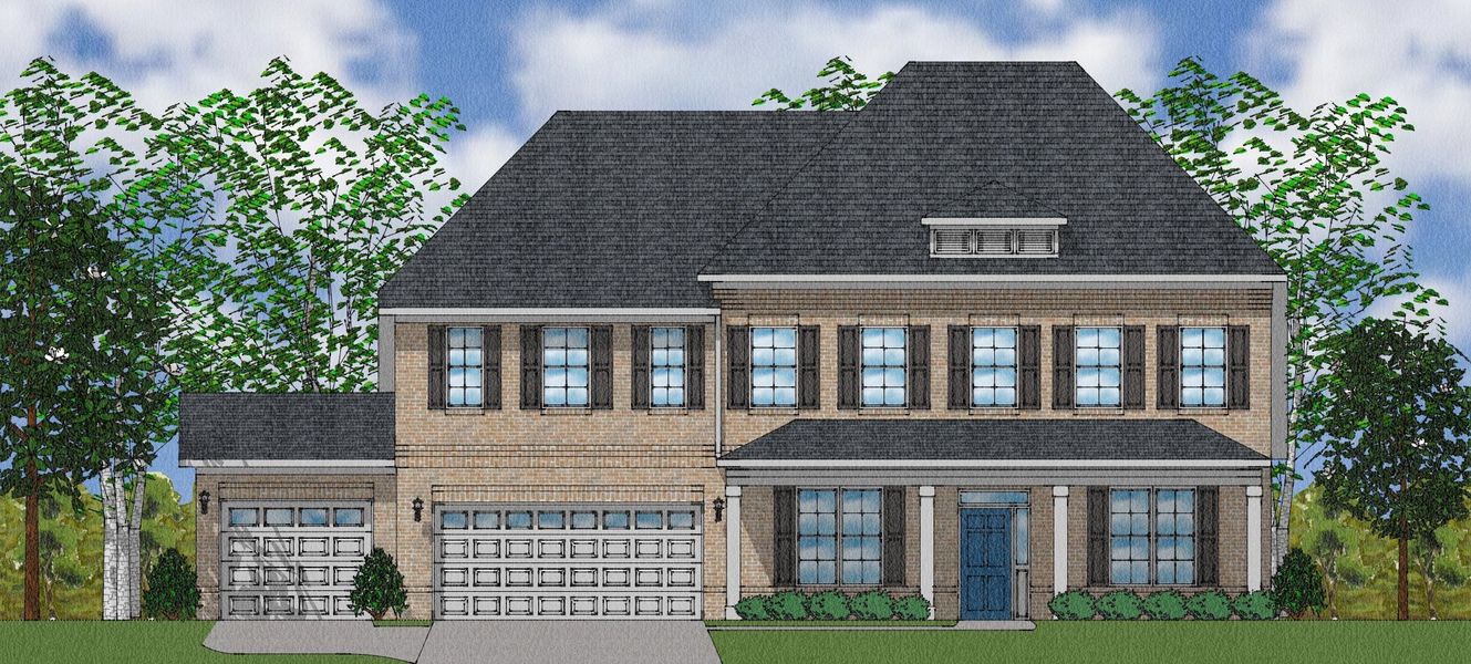 Representative exterior photo of a completed home built from the Livingston - Elite Collection by Mungo Homes in Walnut Grove, Easley, SC (Image 12).