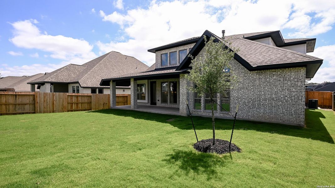 Exterior details and patio area of a home in Veramendi, New Braunfels (Image 3).