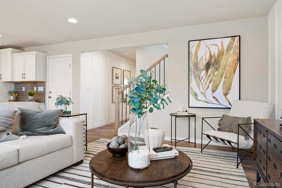 Photos are a representation of the same floor plan that is under construction.