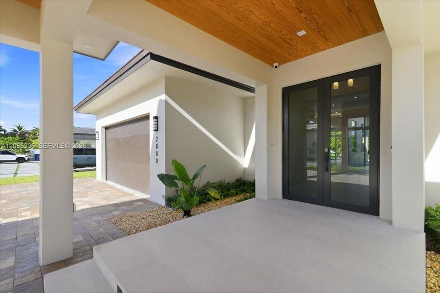 Exterior details and patio area of a home in , Miami (Image 37). Exterior details and patio area of a home in , Miami (Image 37).