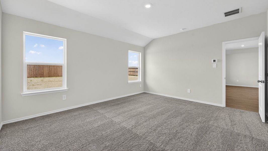 Representative unfurnished interior of a home built from the Egret by D.R. Horton in Windrose, Pilot Point (Image 12). Representative unfurnished interior of a home built from the Egret by D.R. Horton in Windrose, Pilot Point (Image 12).