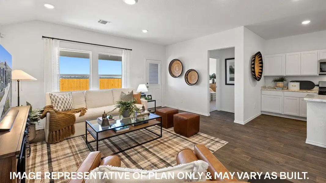 Furnished interior view inside a new home in Prairie Lakes, Buda (Image 15).