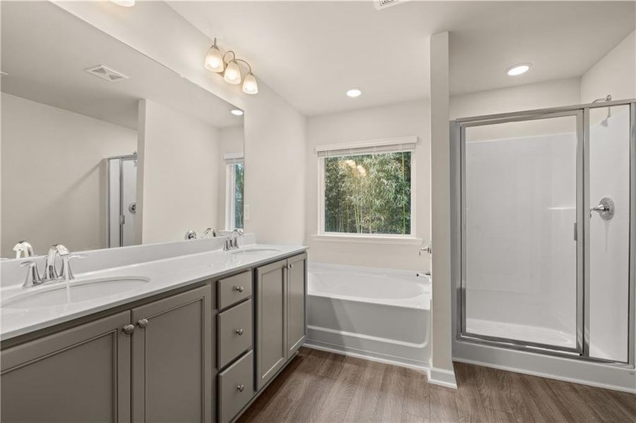 Furnished interior view inside a new home in Alcovy Village, Lawrenceville (Image 4).