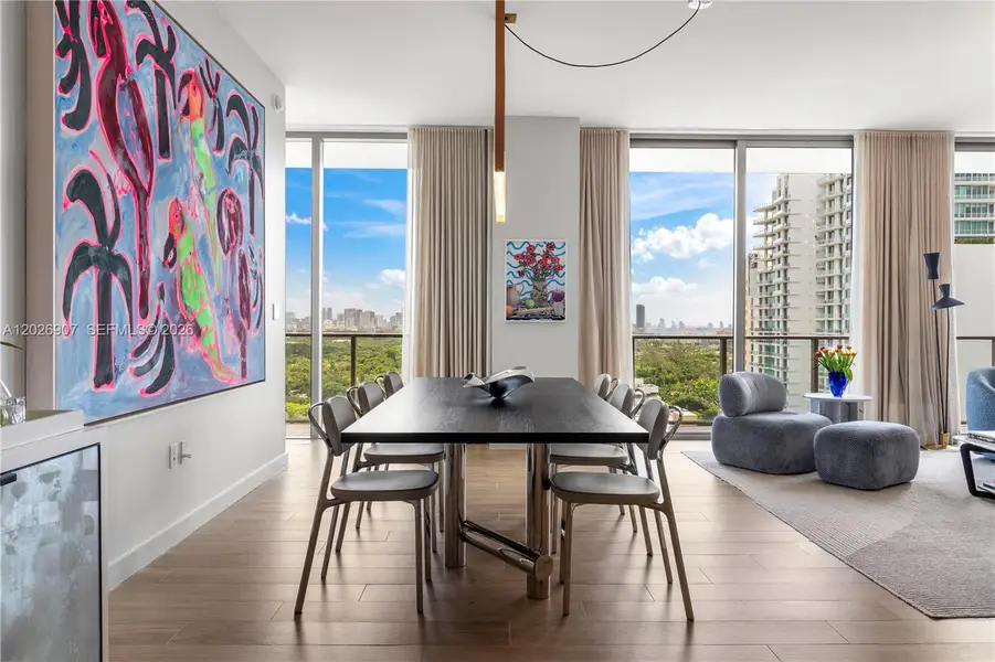 Furnished interior view inside a new home in , Miami (Image 9).