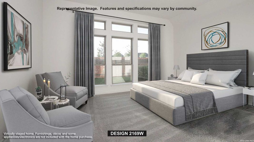 Furnished interior view inside a new home in Ladera, San Antonio (Image 6).