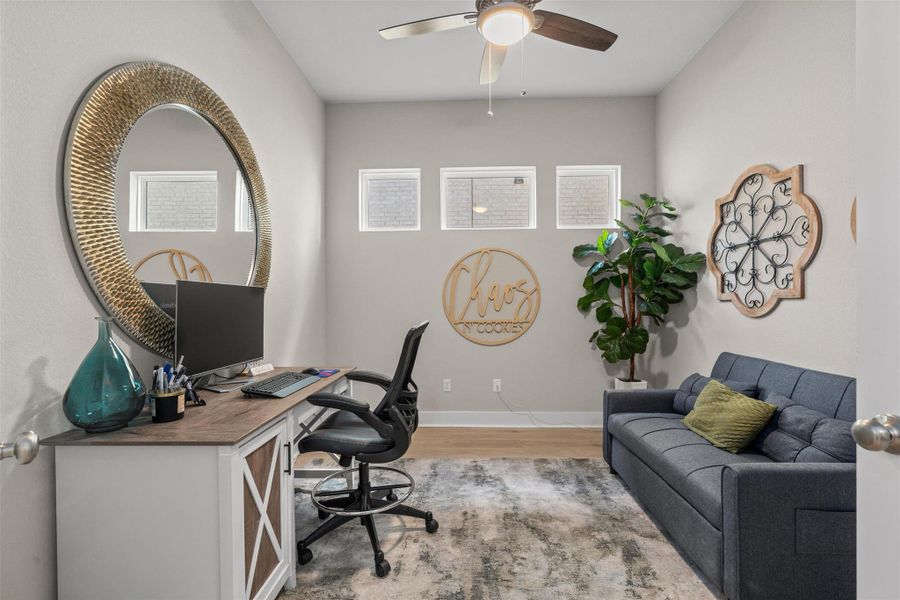 Furnished interior view inside a new home in Bryson, Leander (Image 6). Furnished interior view inside a new home in Bryson, Leander (Image 6).