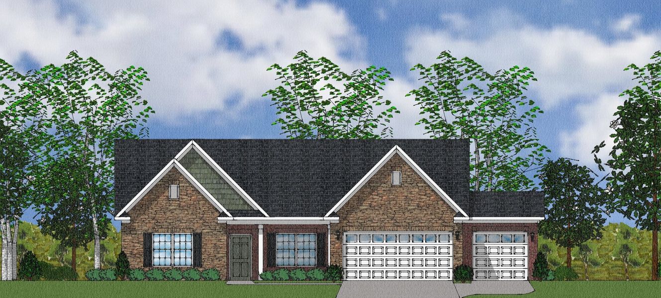 Representative exterior photo of a completed home built from the Callista - Winsome Collection by Mungo Homes in Cadence, Greensboro, NC (Image 14). Representative exterior photo of a completed home built from the Callista - Winsome Collection by Mungo Homes in Cadence, Greensboro, NC (Image 14).