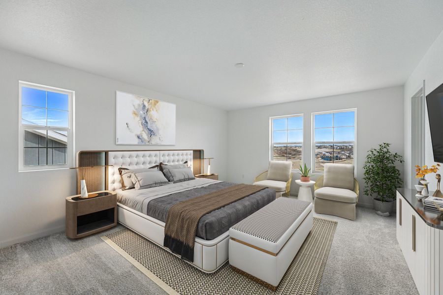 Representative furnished interior of a home built from the Sedalia by Taylor Morrison in Macanta City Collection, Castle Rock (Image 5).