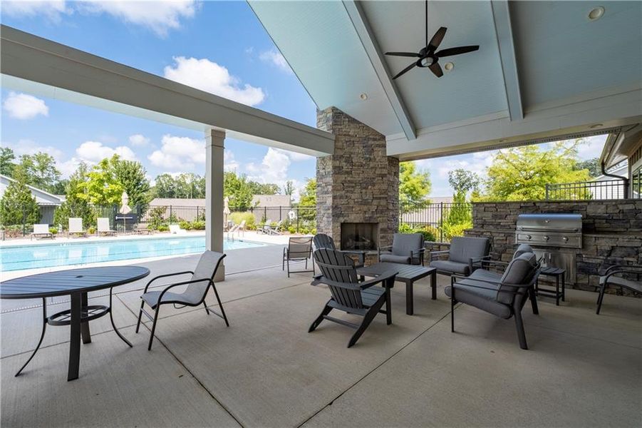 Furnished interior view inside a new home in , Cumming (Image 14).