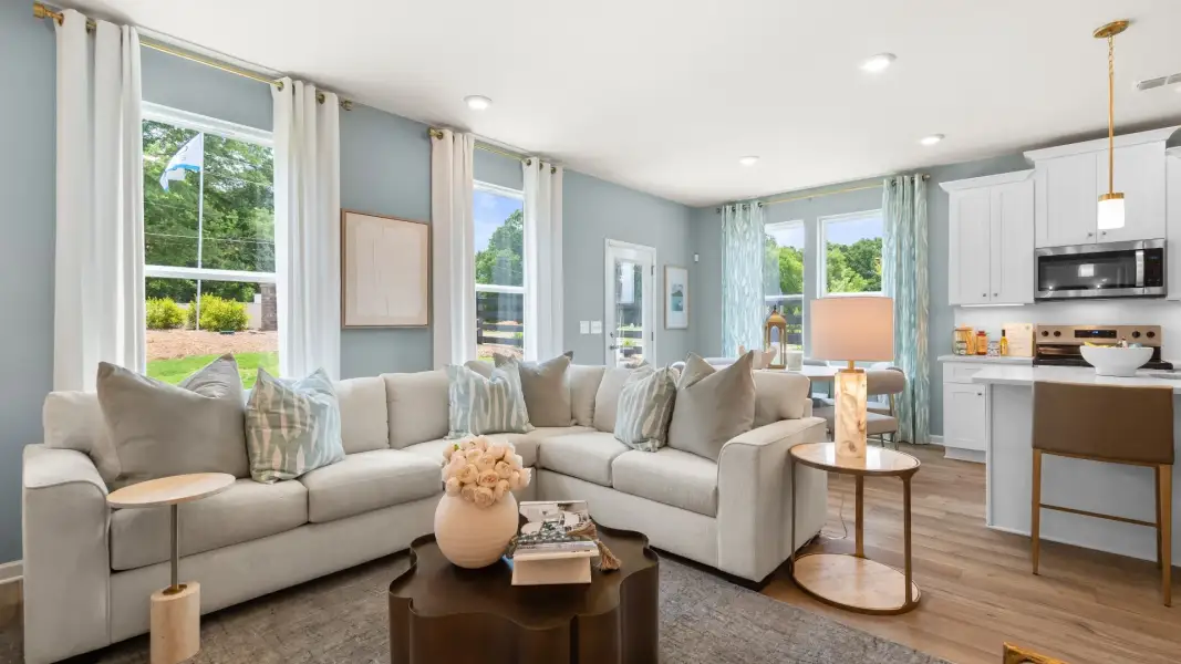 Representative furnished interior of a home built from the Luca by DRB Homes in McAvoy at Eagles Landing, Stockbridge (Image 24).