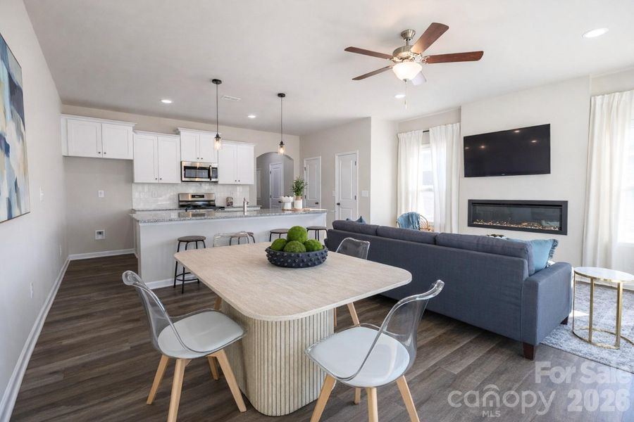 Furnished interior view inside a new home in , Charlotte (Image 19).