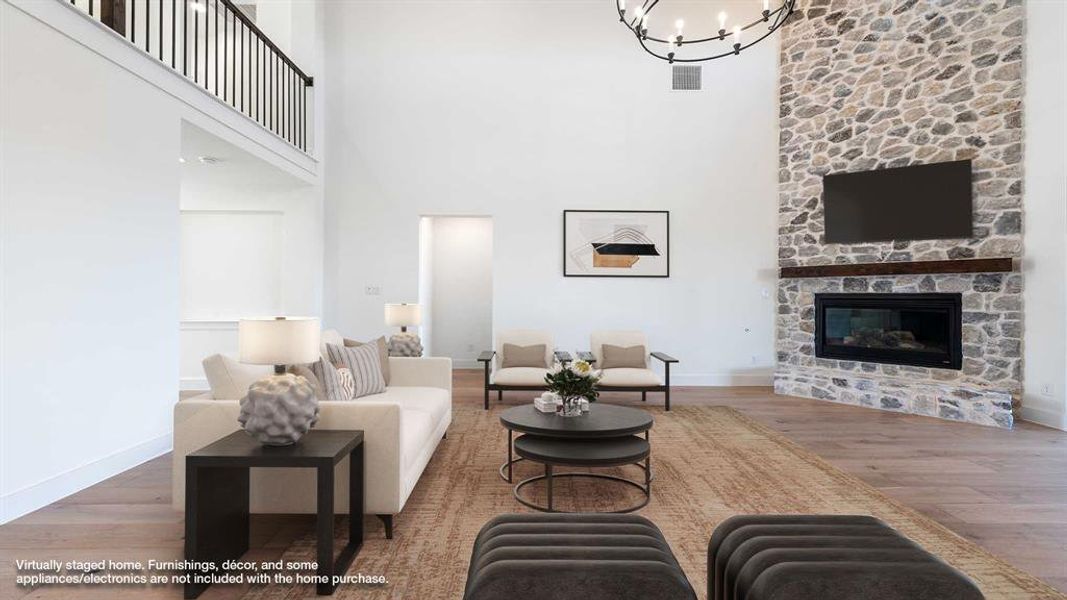 Furnished interior view inside a new home in North Sky 65', Celina (Image 6).