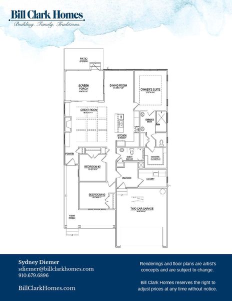 2D floor plan layout of this home in Riverside Cove, Wilmington, NC (Image 5). 2D floor plan layout of this home in Riverside Cove, Wilmington, NC (Image 5).