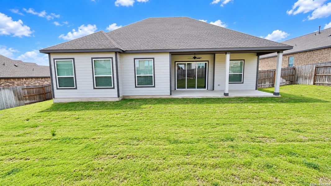 Exterior details and patio area of a home in Potranco West, Castroville (Image 22).