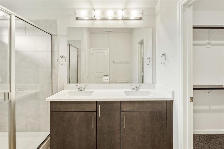 Furnished interior view inside a new home in Georgetown at Kings Fort, Kaufman (Image 14).