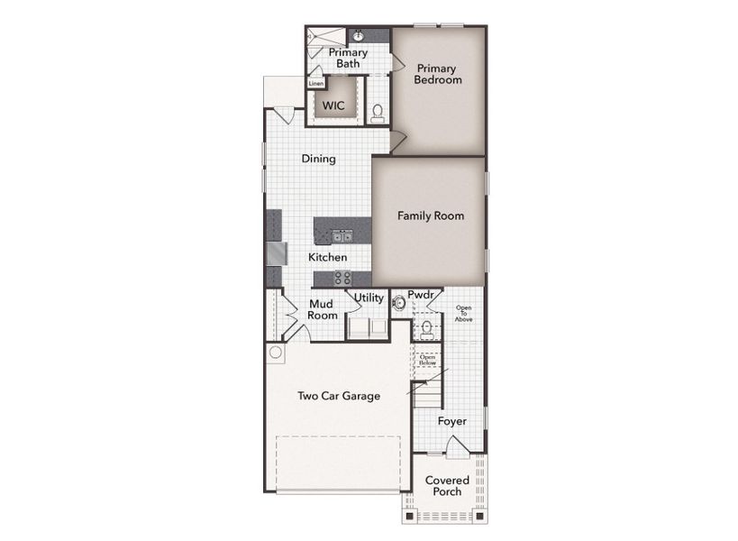 2D floor plan layout for the Applewhite Meadows 2107 by Brohn Homes in Applewhite Meadows, San Antonio, TX (Image 3). 2D floor plan layout for the Applewhite Meadows 2107 by Brohn Homes in Applewhite Meadows, San Antonio, TX (Image 3).