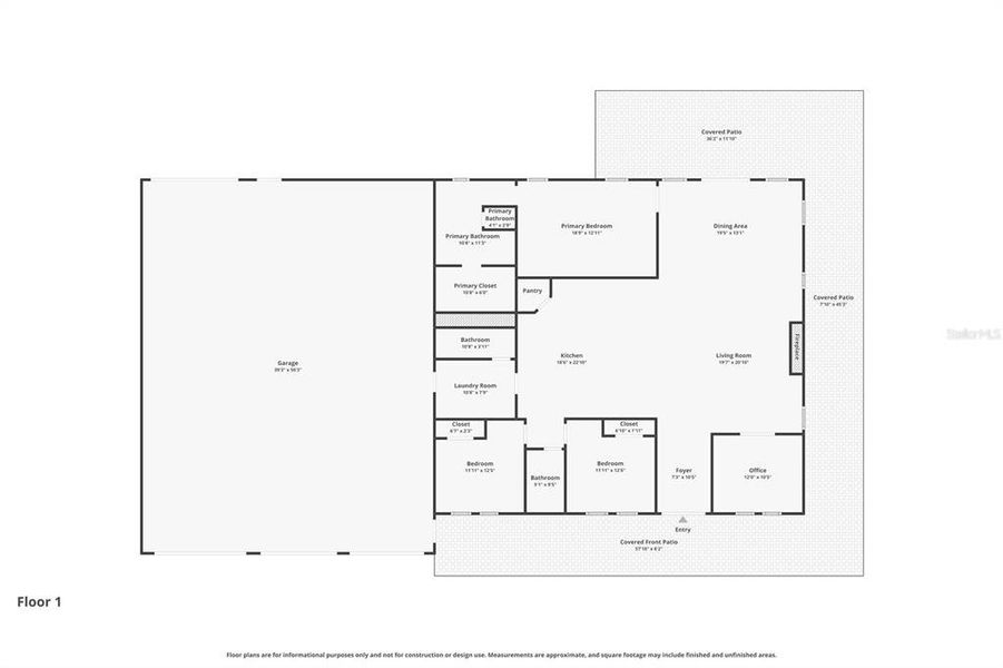 2D floor plan layout of this home in , Osteen, FL (Image 5).