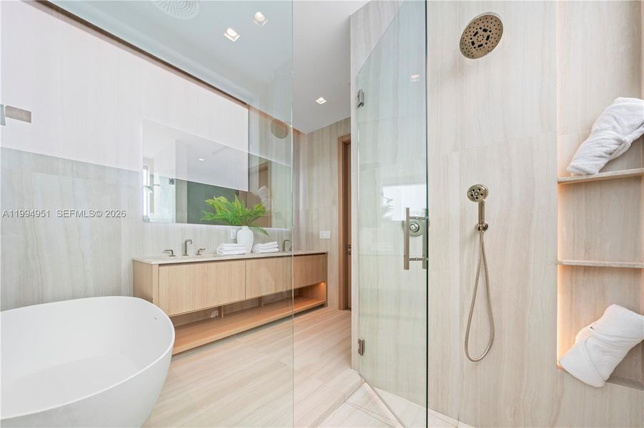 Furnished interior view inside a new home in , Miami (Image 15).