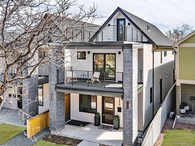 Exterior details and patio area of a home in , Denver (Image 24).