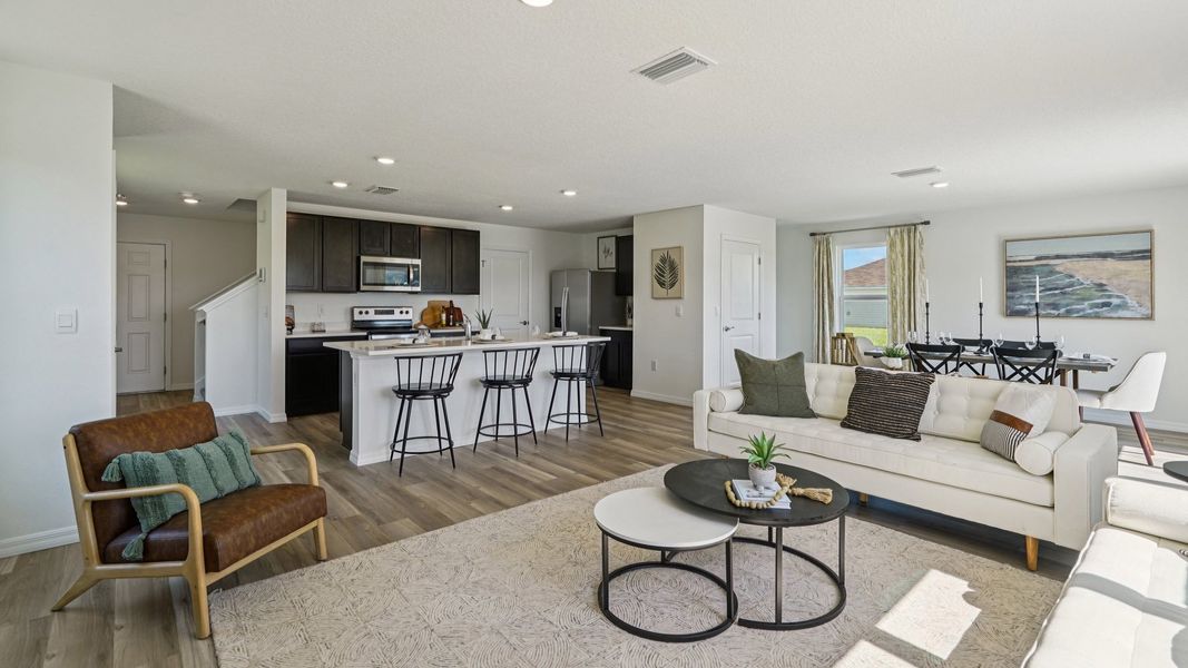 Furnished interior view inside a new home in Avalon Woods, Newberry (Image 9).