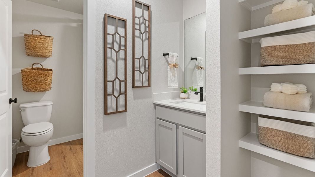 Furnished interior view inside a new home in The Lakes Northwest, Robstown (Image 12).