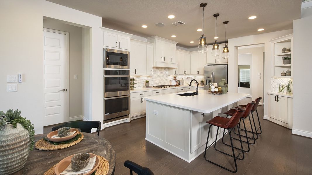 Representative furnished interior of a home built from the 3791W by Perry Homes in Valencia, Manvel (Image 10).