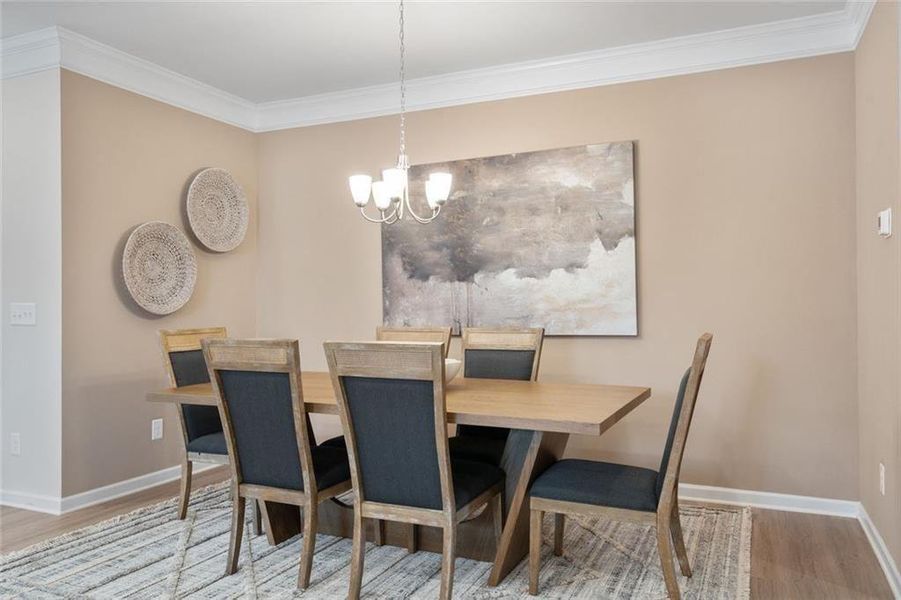 Furnished interior view inside a new home in Summerfield Place, Carrollton (Image 16).