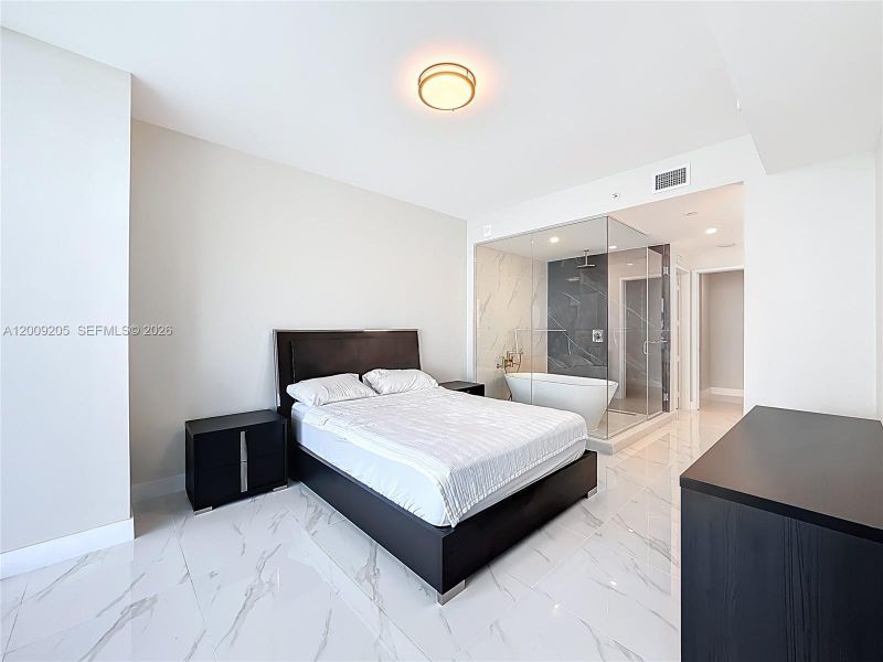 Furnished interior view inside a new home in , Miami (Image 19).