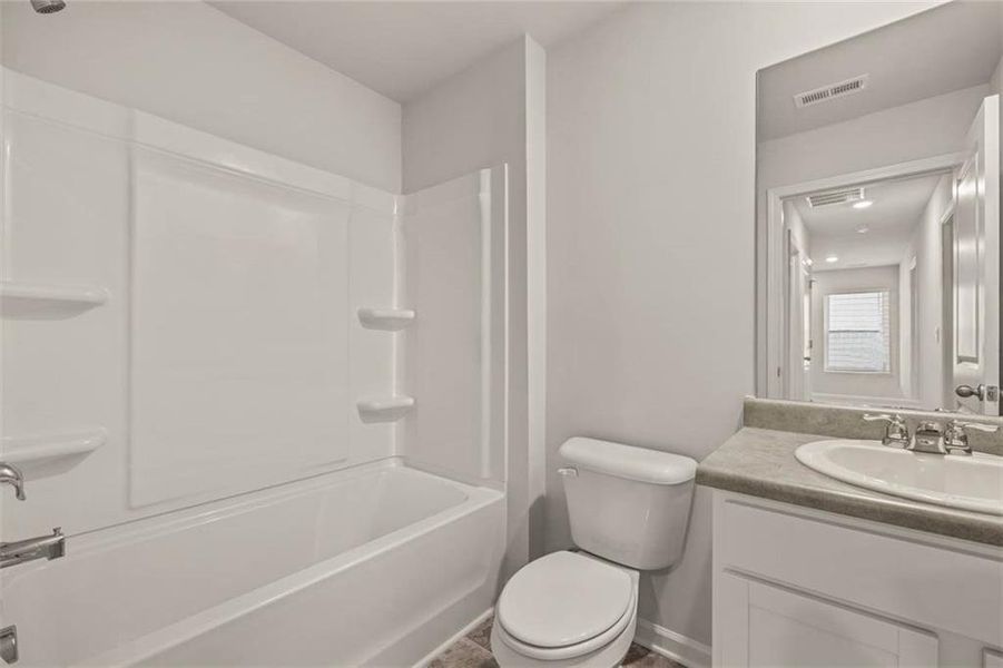 Furnished interior view inside a new home in Poplar Preserve, Newnan (Image 12).