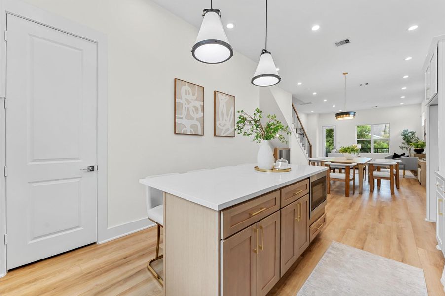 Furnished interior view inside a new home in , Houston (Image 10).