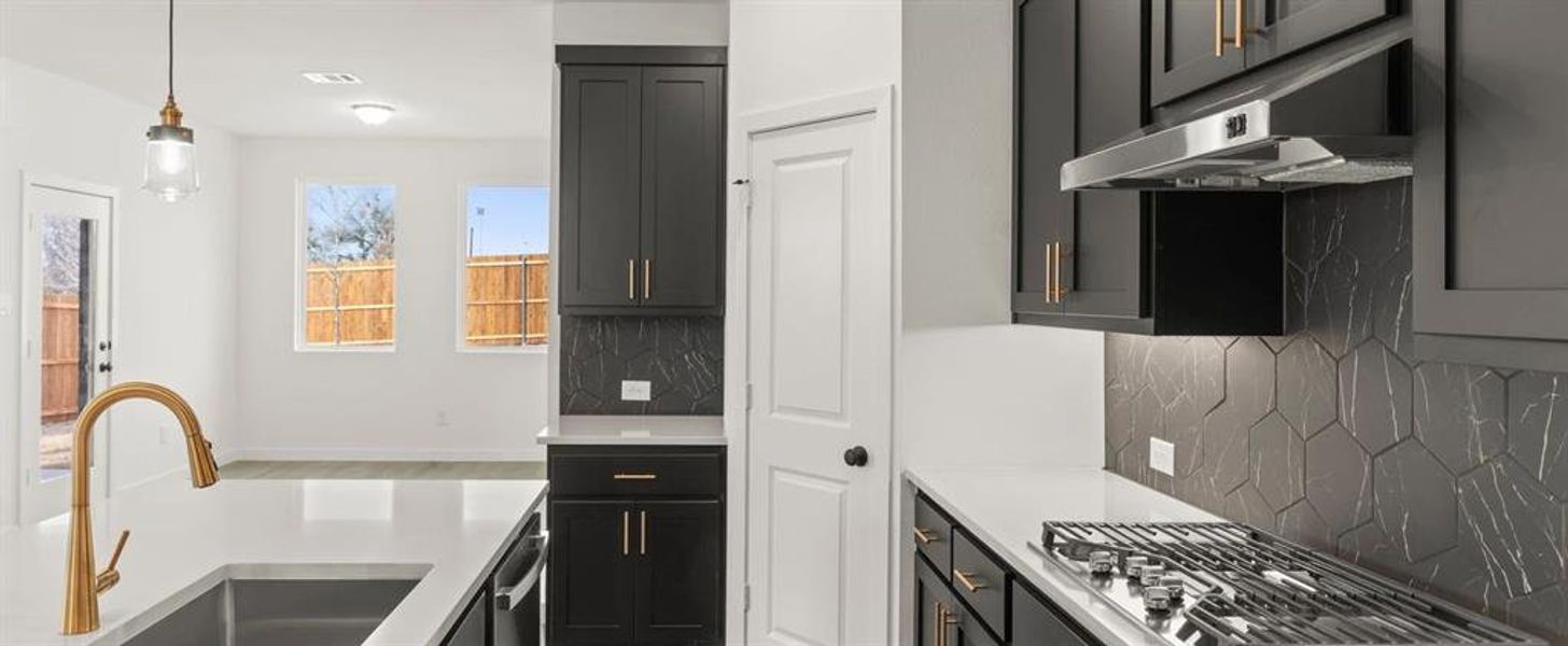 Kitchen featuring the Noir Collection