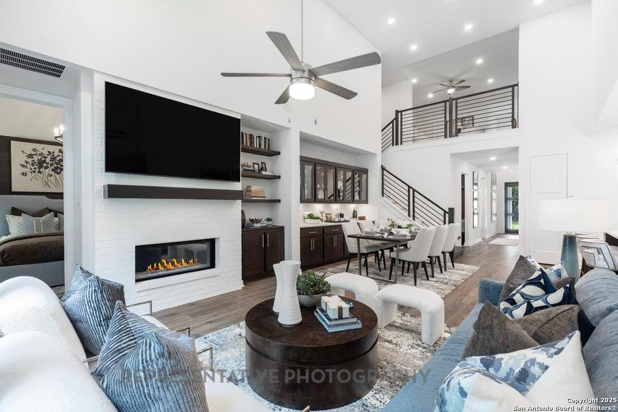 Furnished interior view inside a new home in The Crossvine, Schertz (Image 7).
