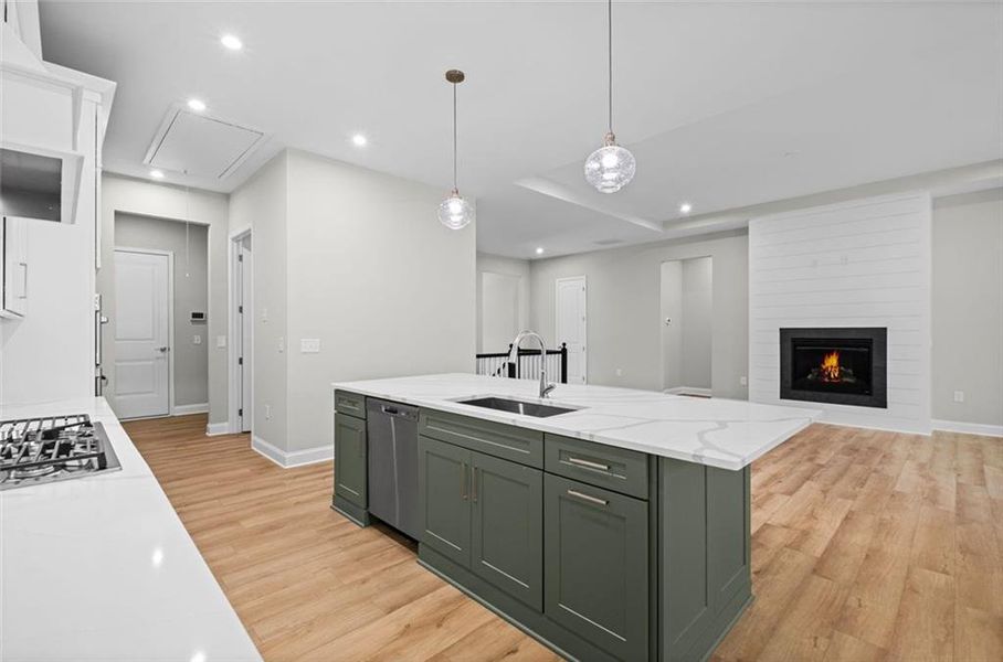 Furnished interior view inside a new home in Governor’s Preserve, Canton (Image 8).