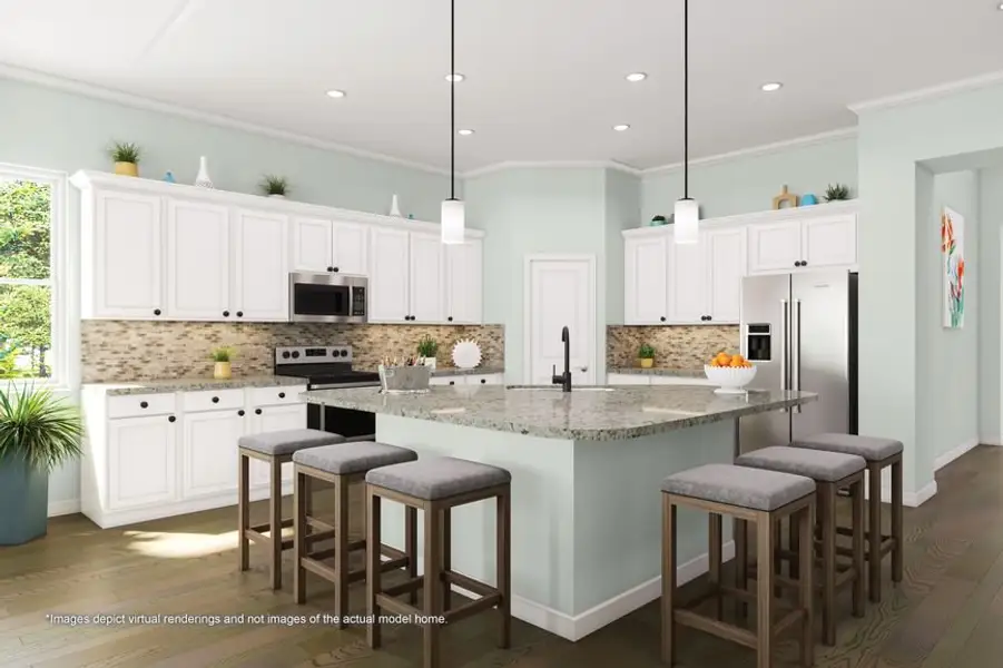 Representative furnished interior of a home built from the Cabana Bay by Minto Communities in Latitude Margaritaville Hilton Head, Hardeeville (Image 4).