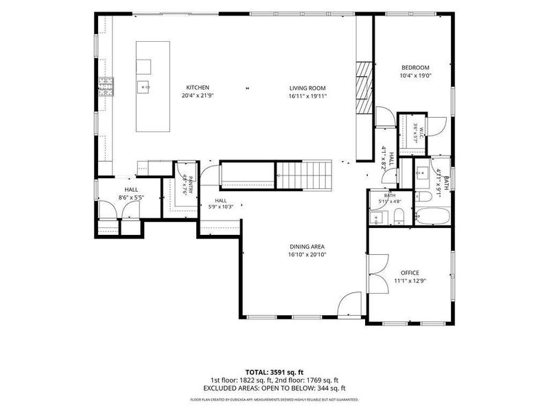 2D floor plan layout of this home in , Woodstock, GA (Image 5).