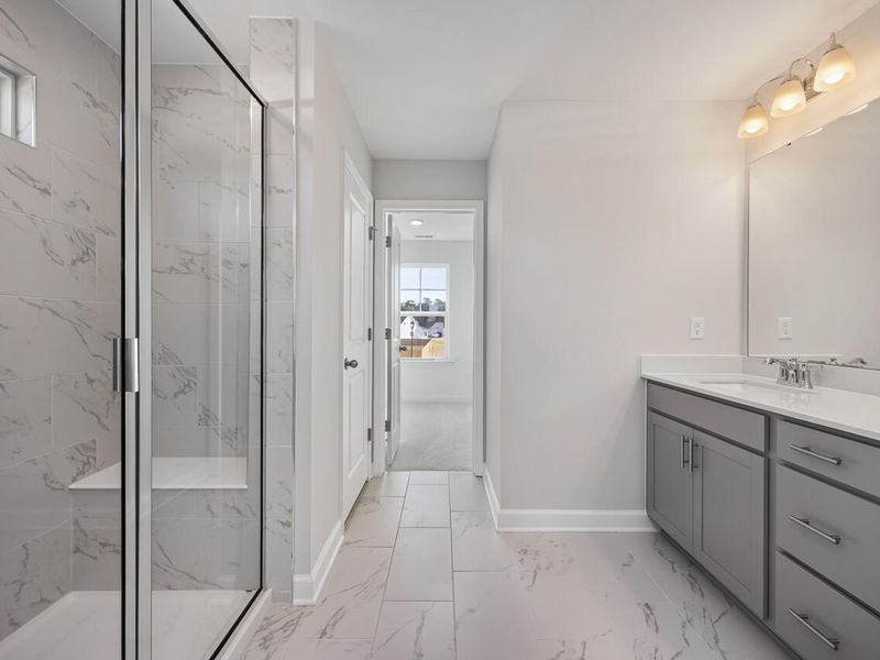 Furnished interior view inside a new home in Tobacco Road, Angier (Image 7).