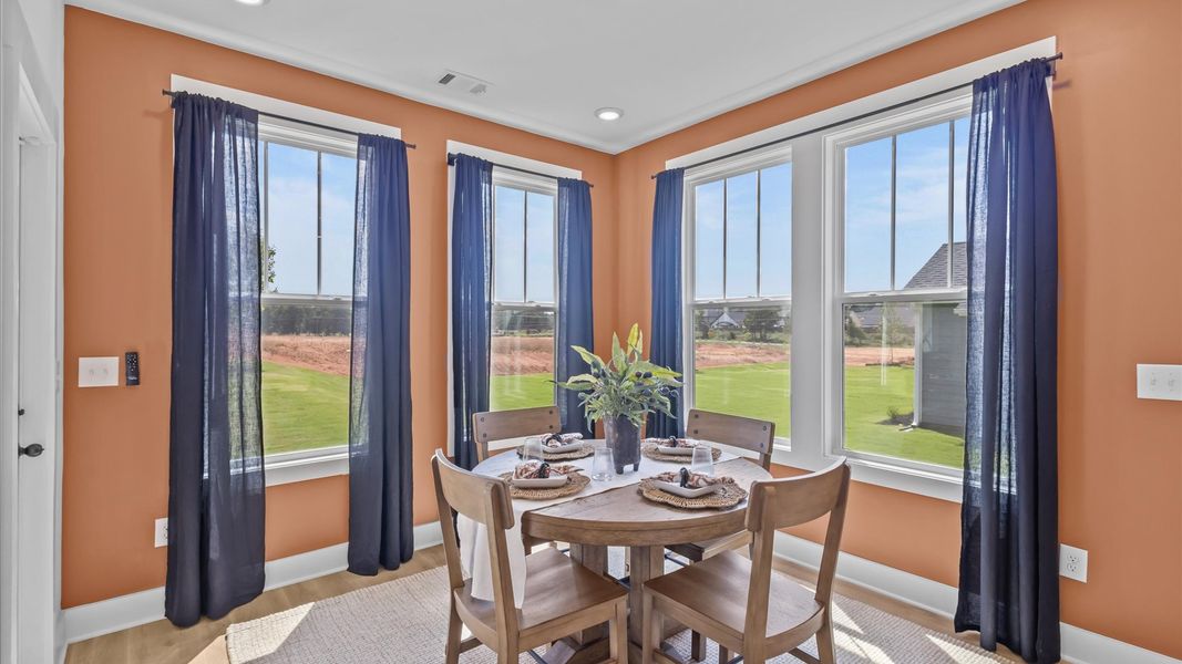 Representative furnished interior of a home built from the Kendrick by DRB Homes in Wells Crossing, Seneca (Image 6).