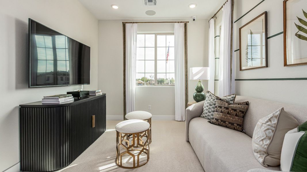 Representative furnished interior of a home built from the The Adeline by DRB Homes in Surprise City Center, Surprise (Image 16). Representative furnished interior of a home built from the The Adeline by DRB Homes in Surprise City Center, Surprise (Image 16).