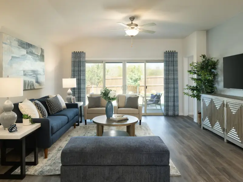 Furnished interior view inside a new home in Westmoor, Sherman (Image 6). Furnished interior view inside a new home in Westmoor, Sherman (Image 6).