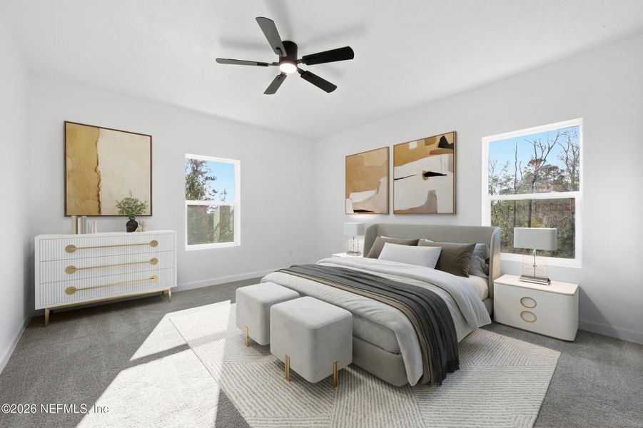 Furnished interior view inside a new home in , Orange Park (Image 34).