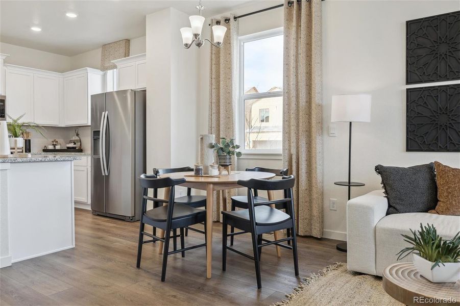 Furnished interior view inside a new home in Settlers Crossing, Commerce City (Image 8).