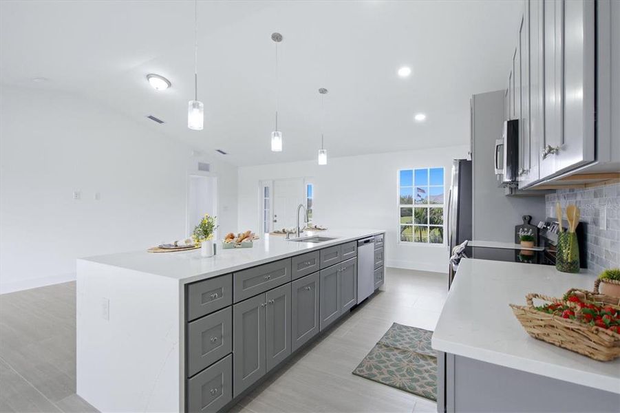 Furnished interior view inside a new home in , Cape Coral (Image 8).