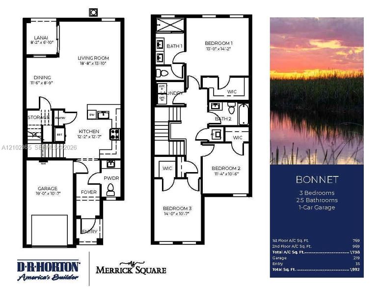 2D floor plan layout of this home in , Pembroke Pines, FL (Image 5).