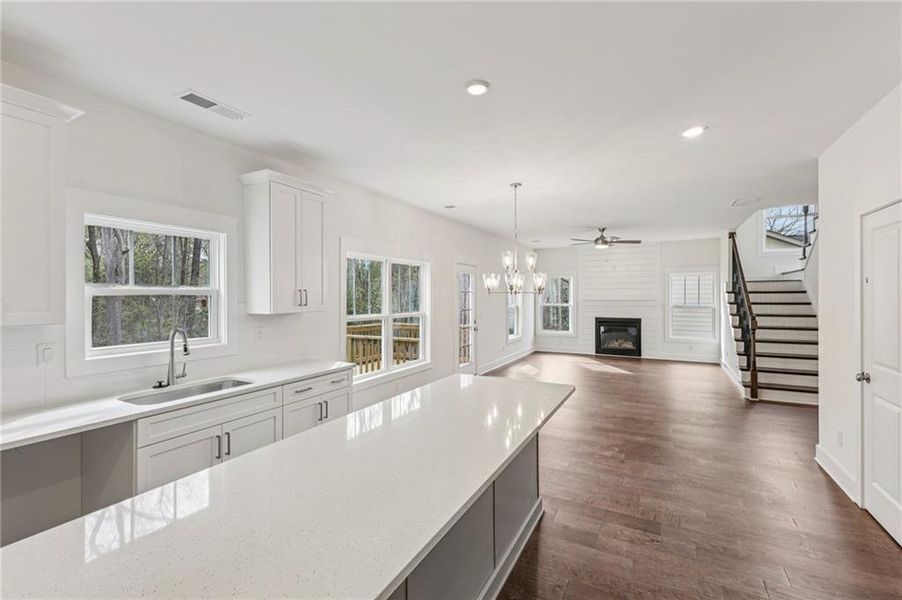 Furnished interior view inside a new home in , Decatur (Image 8).