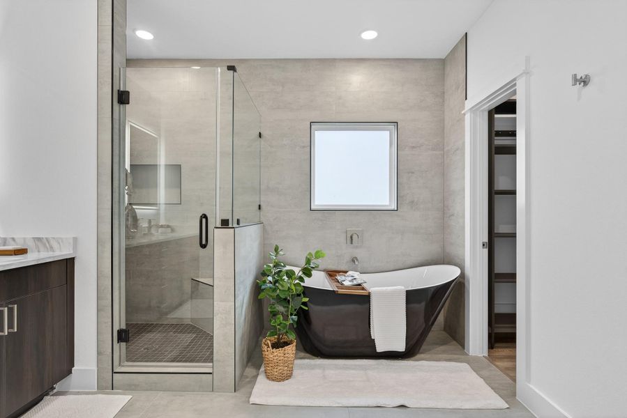 Furnished interior view inside a new home in , Houston (Image 40).